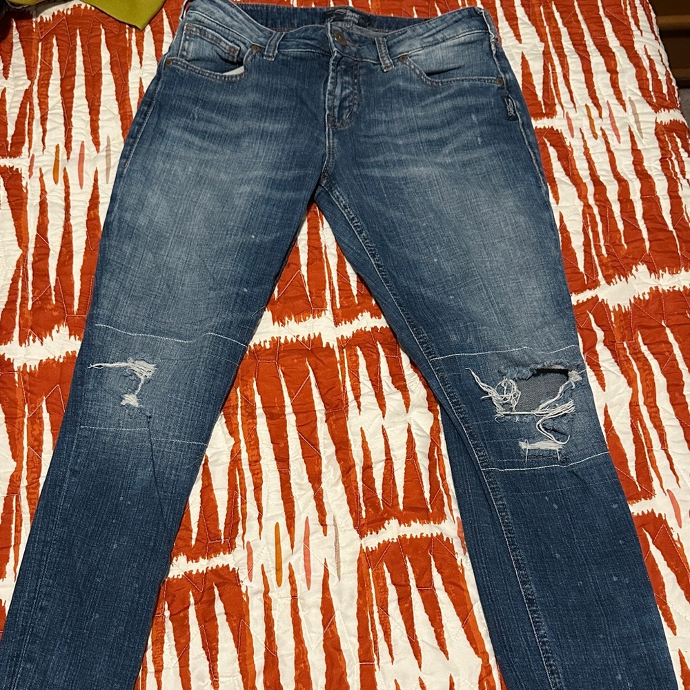 Silver Jeans Women's Dark Blue Skinny Jeans